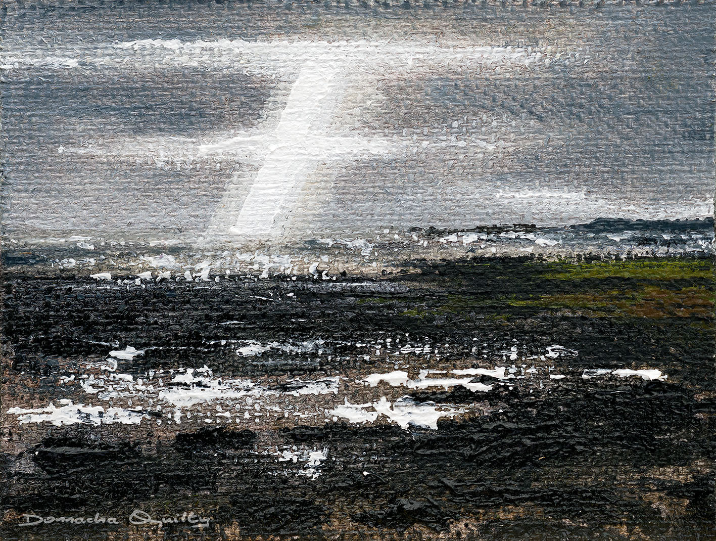 Rough Going, Galway Bay. Print, 23 x 35cm.